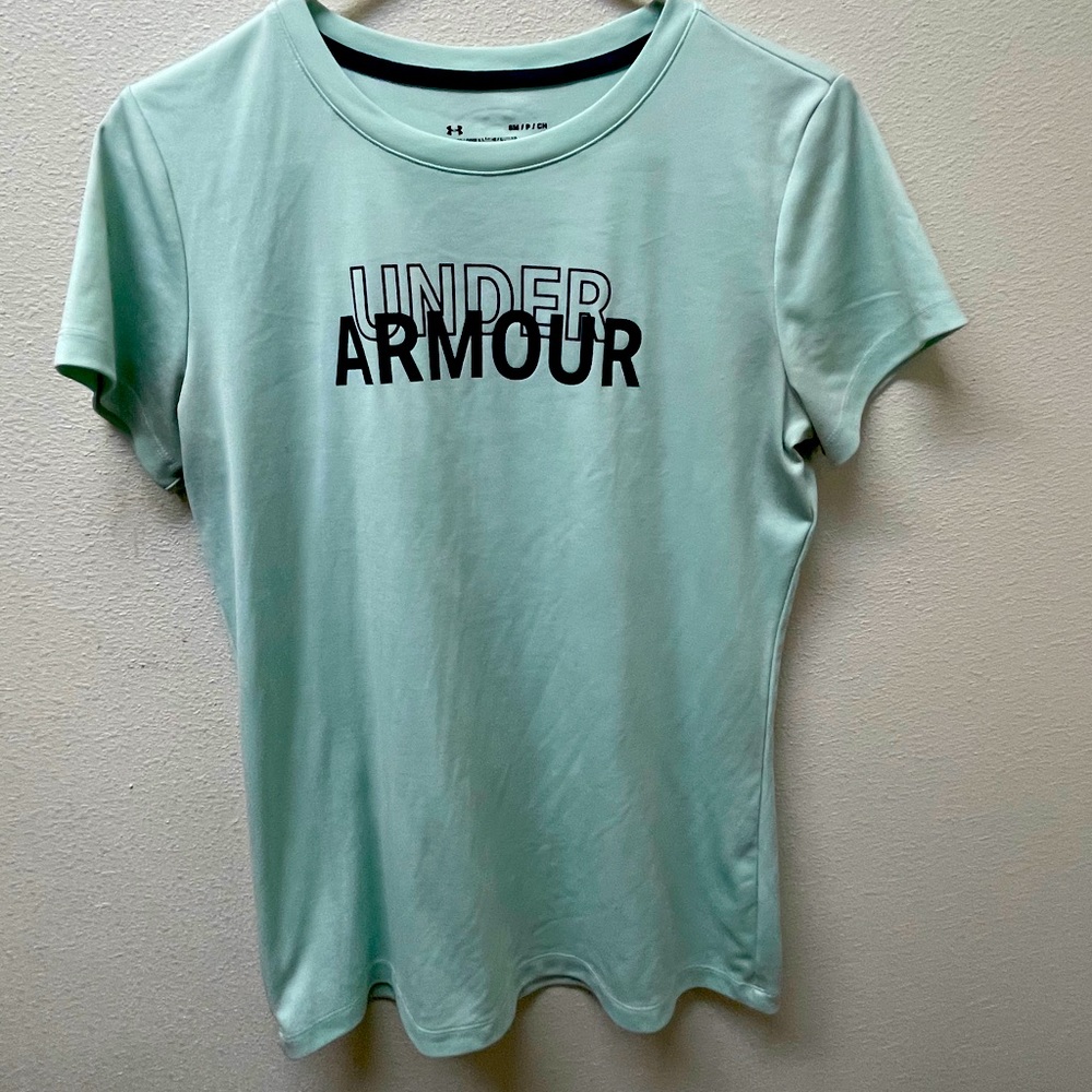 under armor worn out shirt